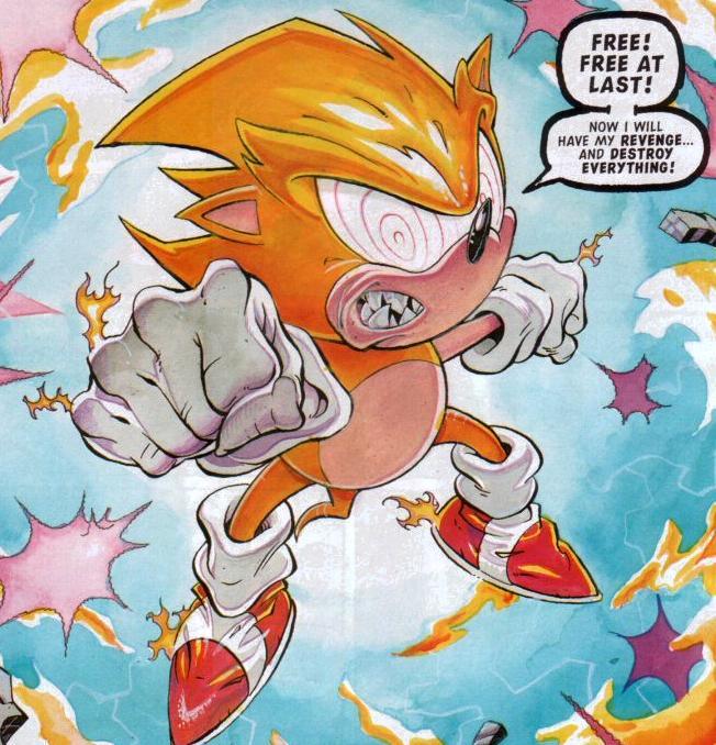 TKO Art (Fleetway Super Sonic Panel redraw) by CoryTheHedgehog on ...