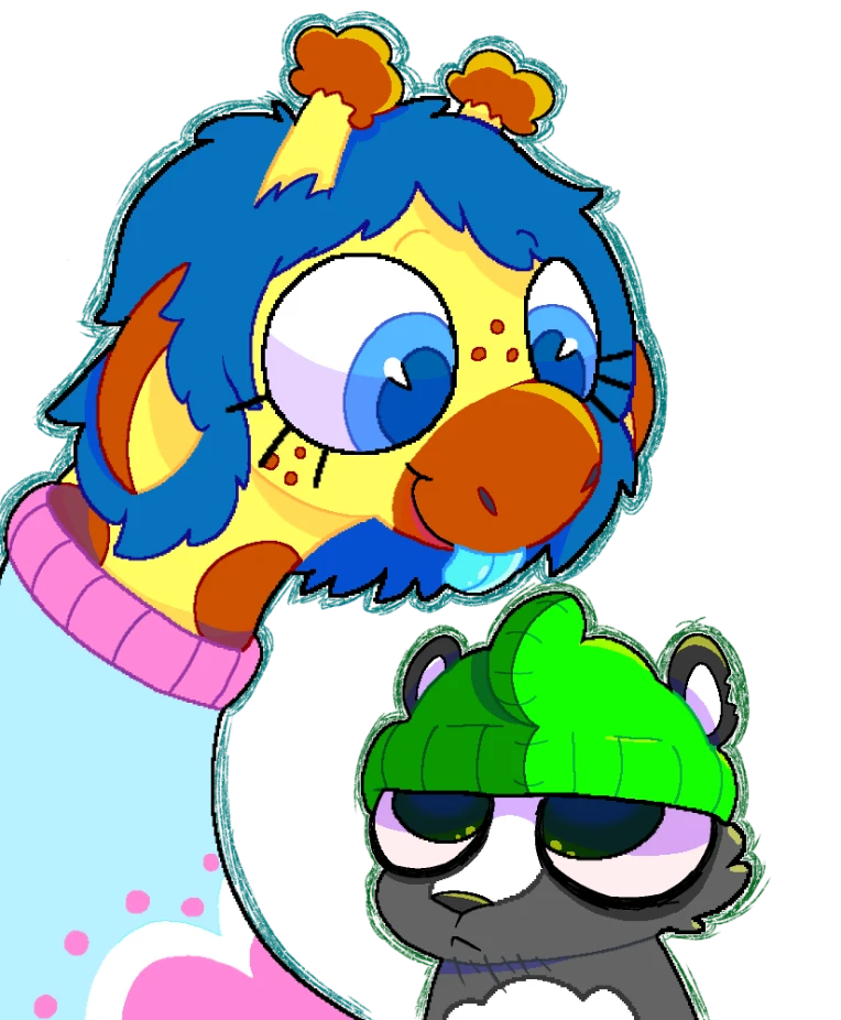 comical giraffe and straight man skunk lmao by Em0-Snail on Newgrounds