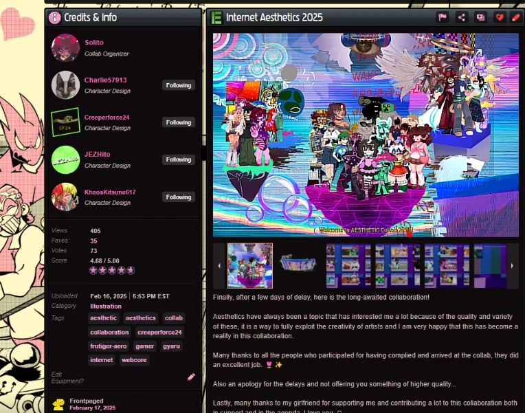 Internet Aesthetics 2025 by Solito on Newgrounds