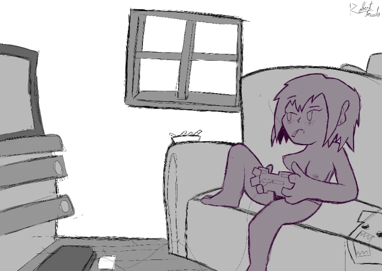 Night gaming by RobertArcade1k on Newgrounds