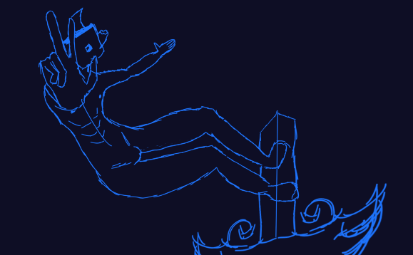 Remake- Azazel on a flying Sword by AzazelOfficial on Newgrounds