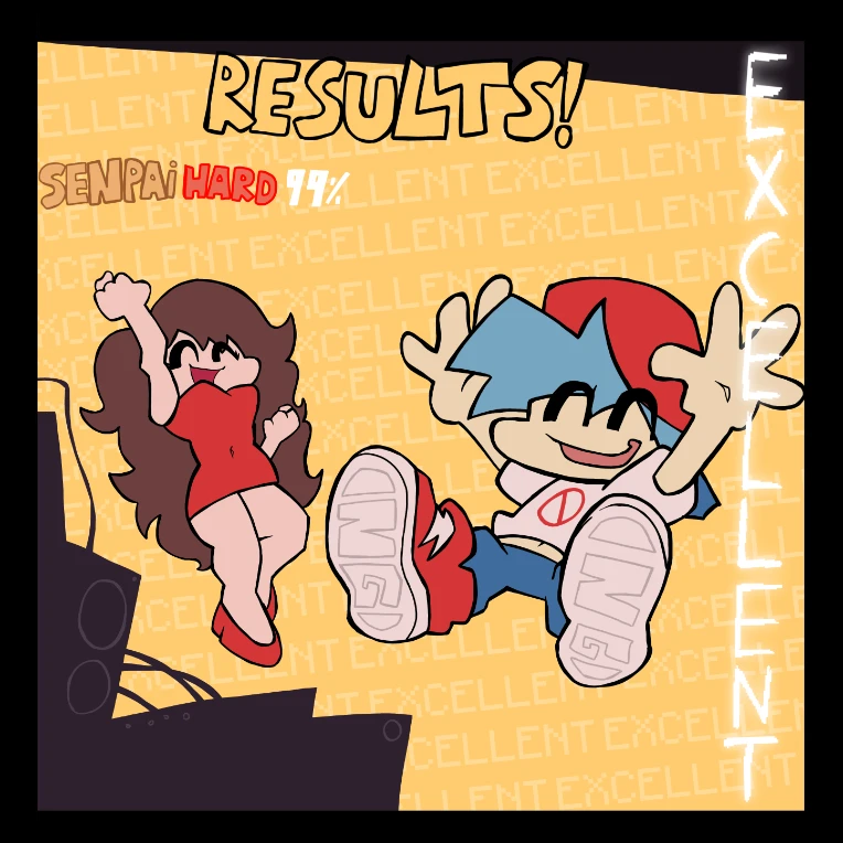 Results screen redraw by RobertArcade1k on Newgrounds
