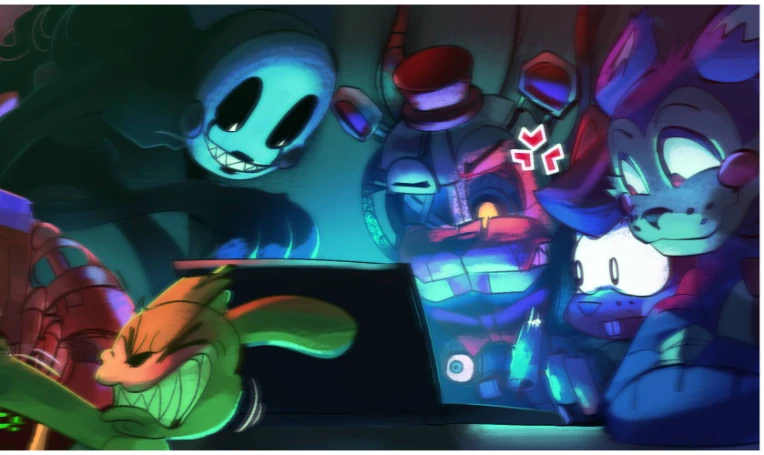 FNAF BANNER COMMISSION by AndrewKO on Newgrounds