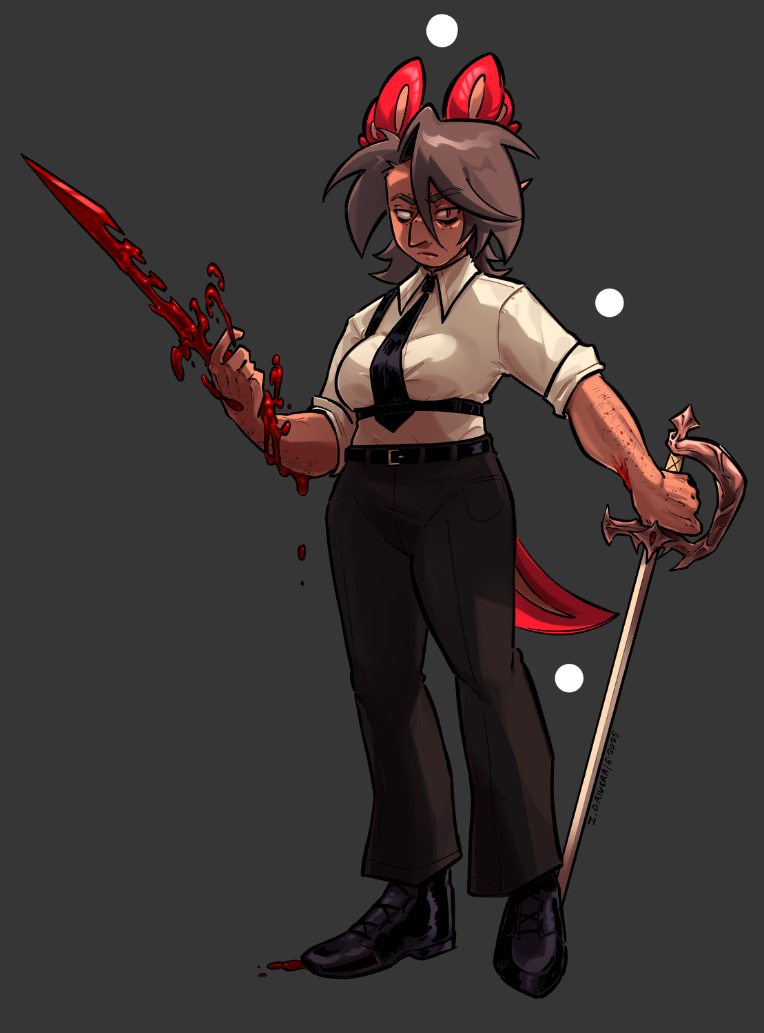 Axel with the blades by TemblequeCryptid on Newgrounds