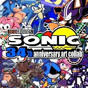 Sonic 34th Anniversary Art Collab by theOve on Newgrounds
