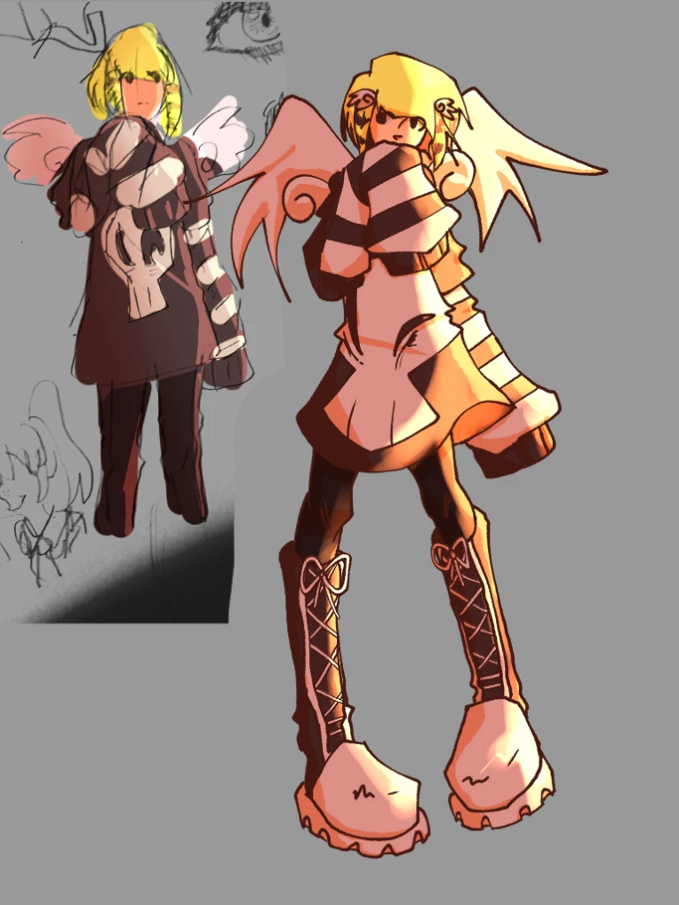 Random OC redraw by xRYOSAKEYx on Newgrounds