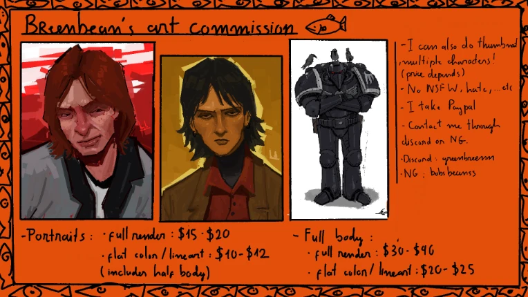 im open for art comissions!