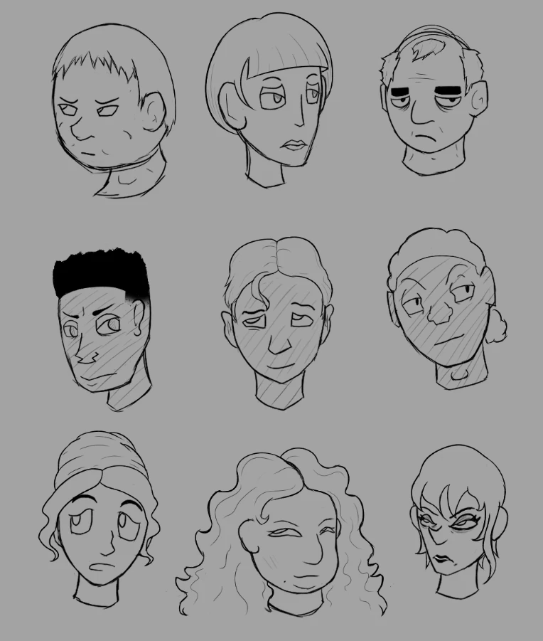 Sketch: Headshots by LeftLad on Newgrounds