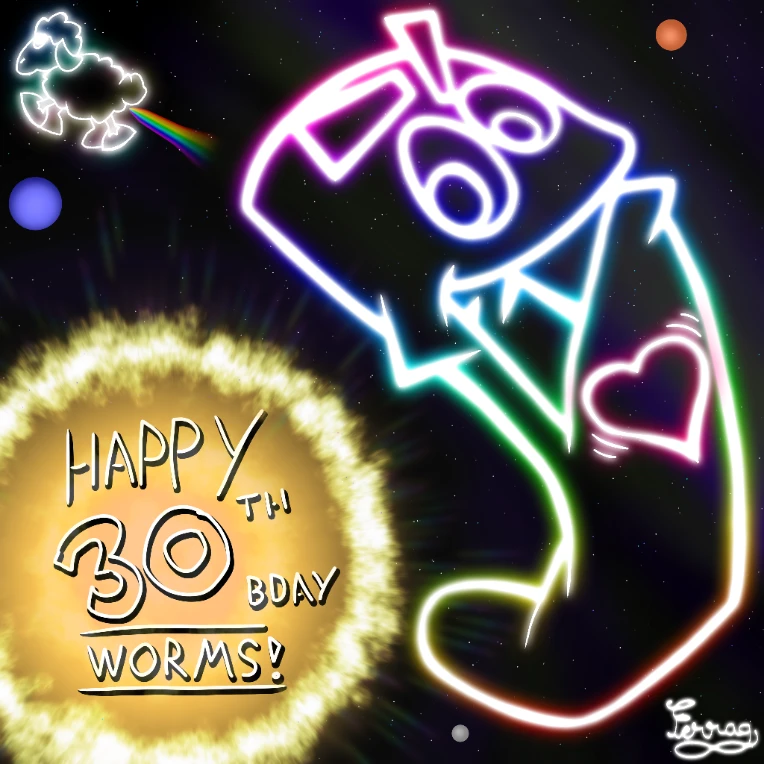 Worms 30th annyversary art collab