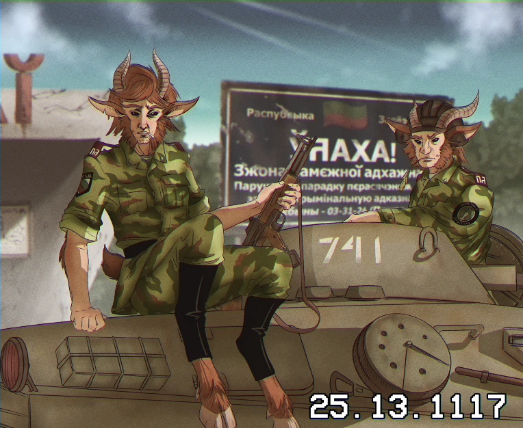 A quiet day at the checkpoint by Khvostya on Newgrounds