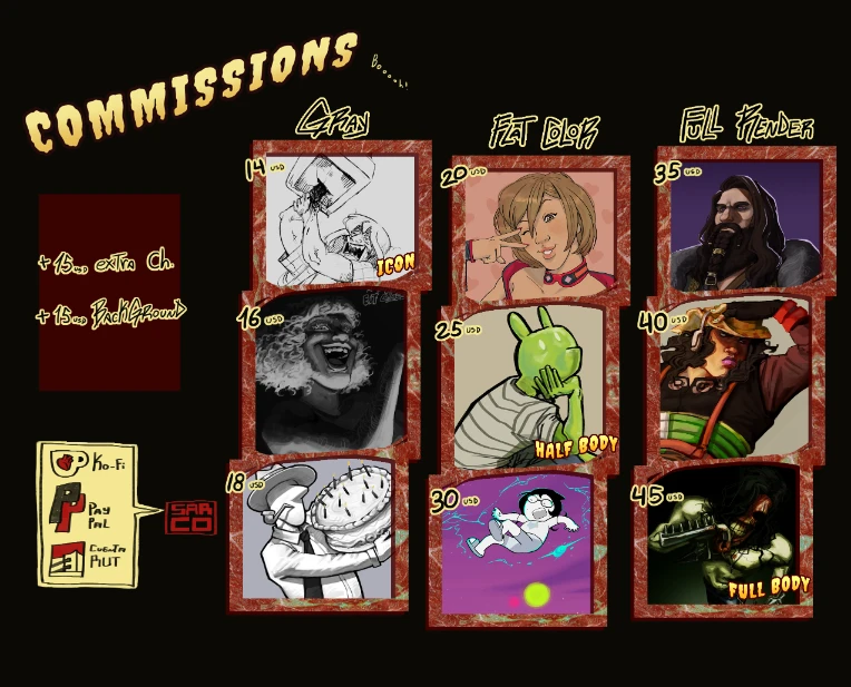 commissions by Sarco002 on Newgrounds