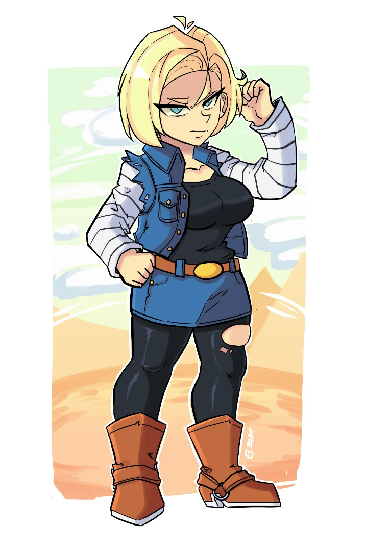 Android 18 by CrusaderJoe27 on Newgrounds