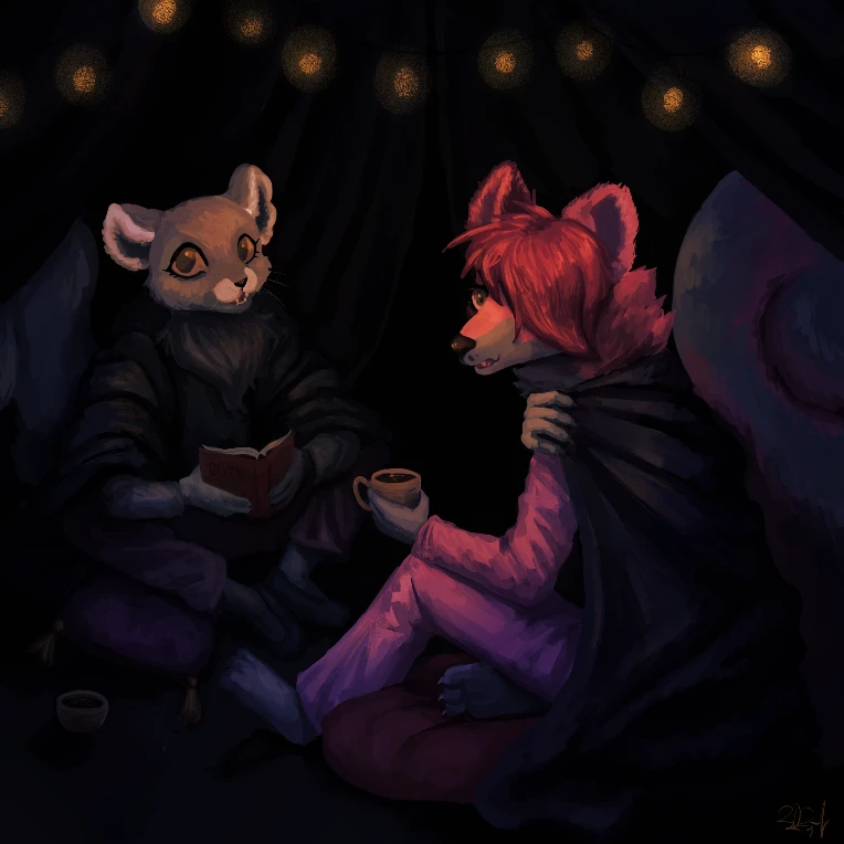 Cozy sleepover by Lunarsoups on Newgrounds
