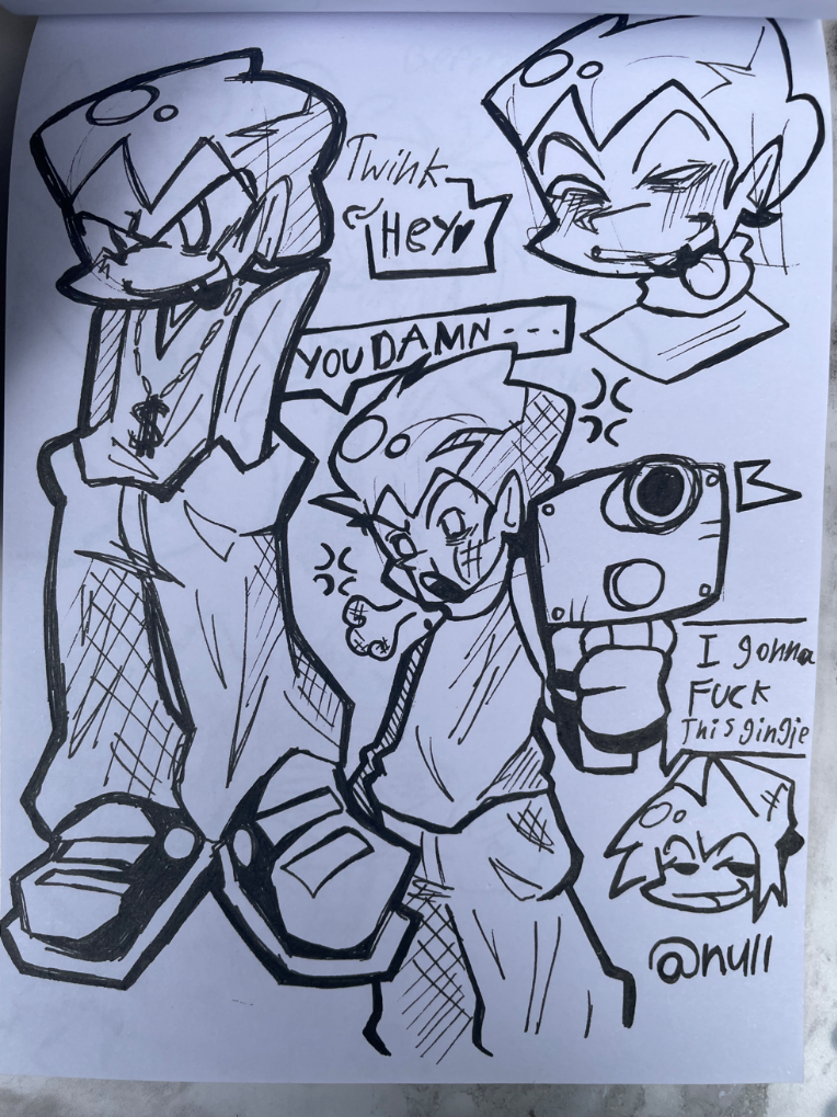 Pico!(doodles) by NGnull on Newgrounds